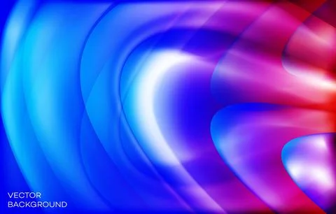 Creative wavy stylish cool blue color gradient abstract colorful liquid Stock Illustration