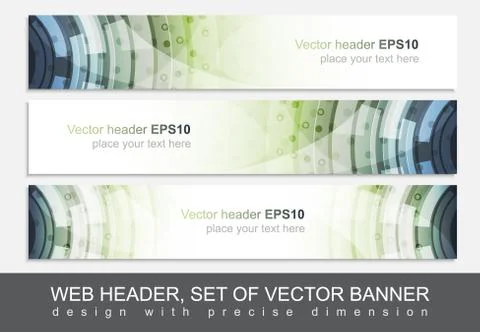 Creative web header or banner for your project Stock Illustration