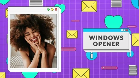 Creative Windows Opener Stockmateriaal After Effects