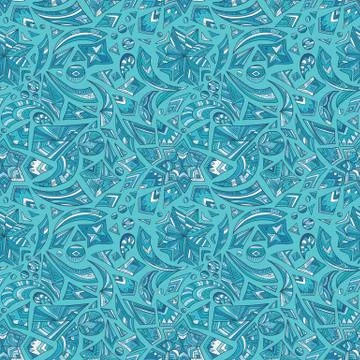 Creative winter tribal pattern Stock Illustration