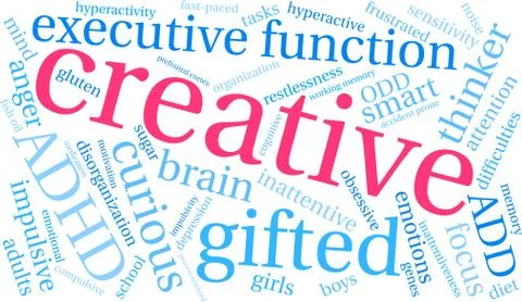 Creative Word Cloud Illustrazione stock