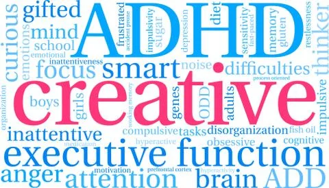Creative Word Cloud Illustrazione stock