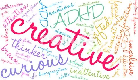 Creative Word Cloud 스톡 일러스트