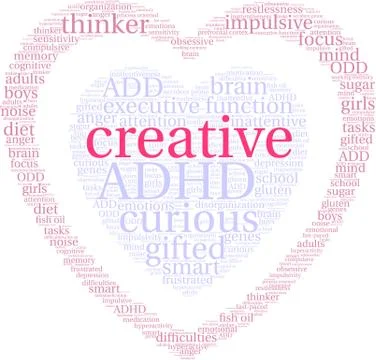 Creative Word Cloud Illustrazione stock