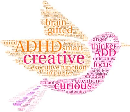Creative Word Cloud Stock Illustration