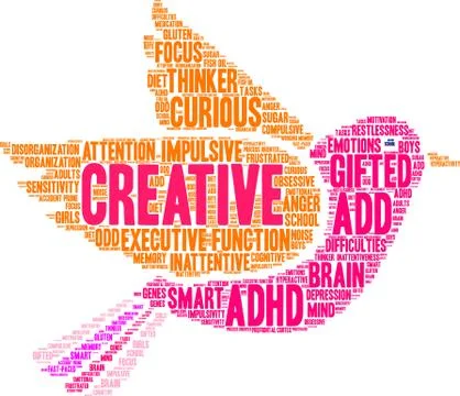 Creative Word Cloud Illustrazione stock