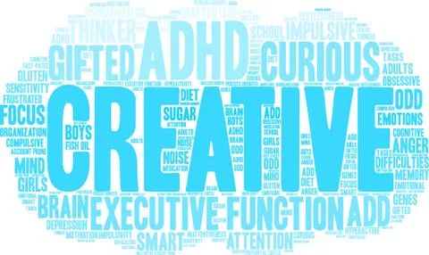 Creative Word Cloud Ilustração Stock