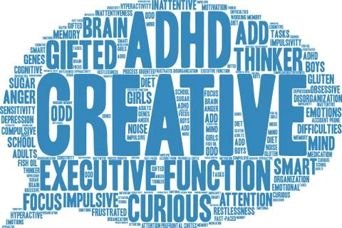 Creative Word Cloud Stock-Illustration