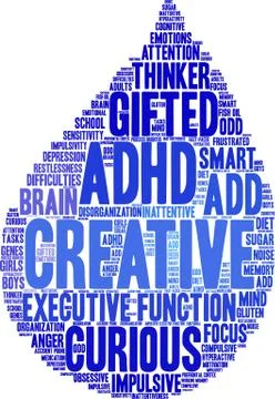Creative Word Cloud Illustrazione stock