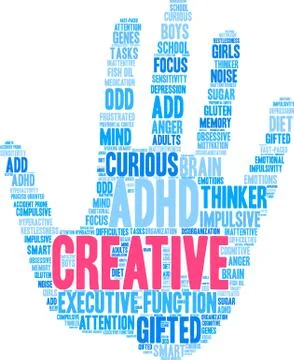 Creative Word Cloud Stock Illustration