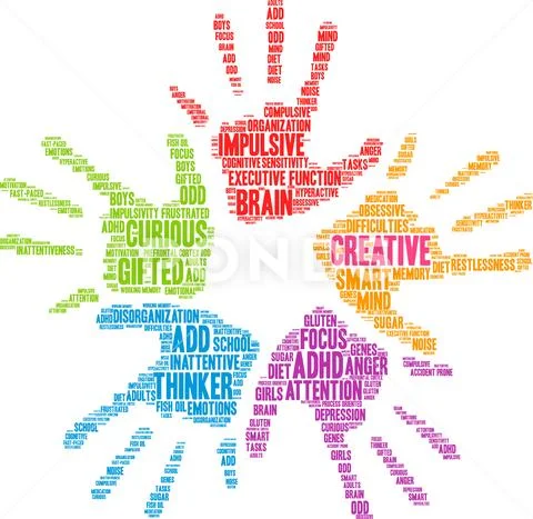 Creative Word Cloud Ilustração Stock