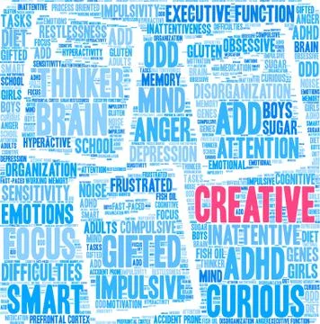 Creative Word Cloud Stock Illustration