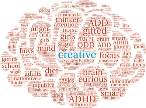 Creative Word Cloud Illustrazione stock