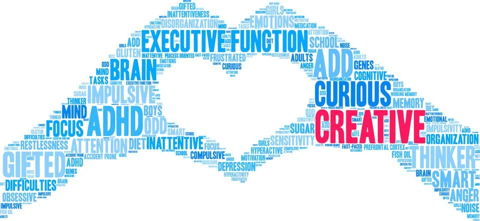 Creative Word Cloud Illustrazione stock