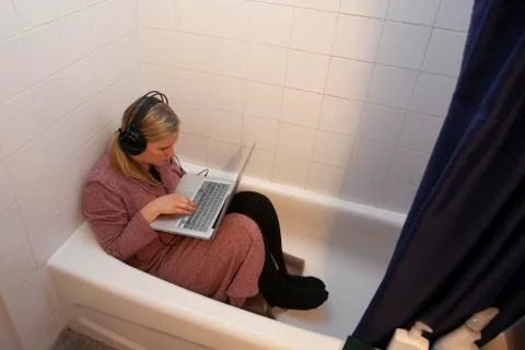 Creative work from home solutions Stock Photos