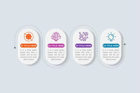 Creative work process and business information diagram vector with infograp.. Stock Illustration
