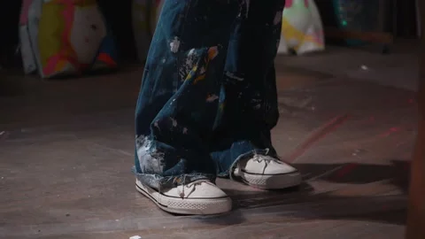 Creative work in the workshop of a huozhnik Stock Footage 228681551