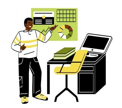 Creative worker concept 스톡 일러스트