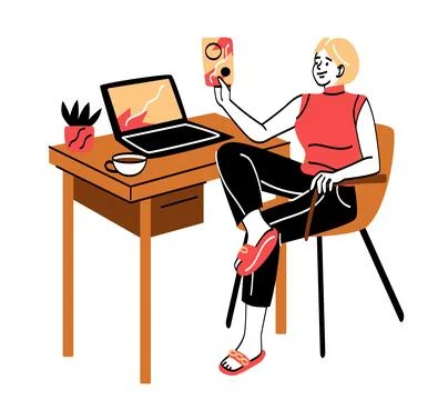 Creative worker concept Illustrazione stock