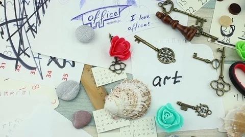 Creative working space Stock Footage 88075701