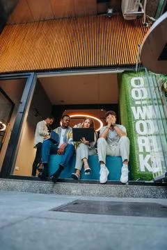 Creative Workspace Collaboration: Diverse Group of Successful Business Stock Photos