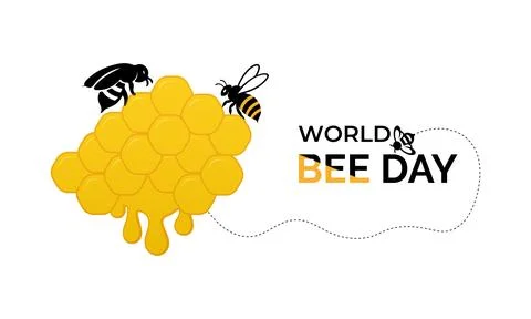 Creative World Bee Day may 20. Иллюстрация