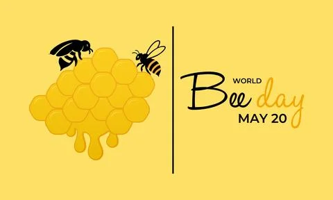 Creative World Bee Day may 20. Иллюстрация