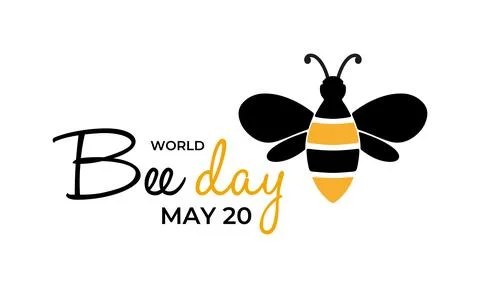 Creative World Bee Day may 20. 库存插图