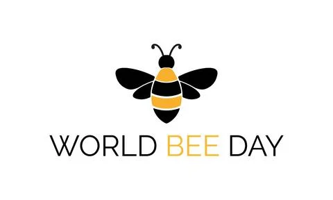 Creative World Bee Day may 20. 库存插图