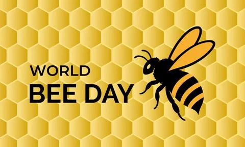 Creative World Bee Day may 20. Иллюстрация
