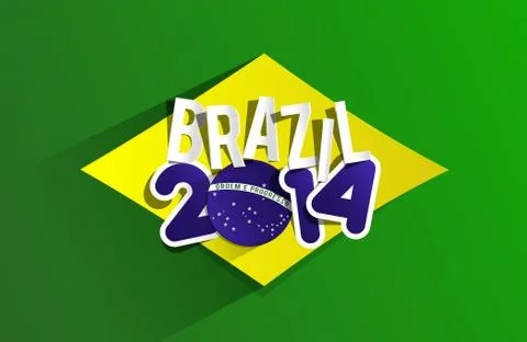 Creative World Cup Brazil 2014 Stock Illustration