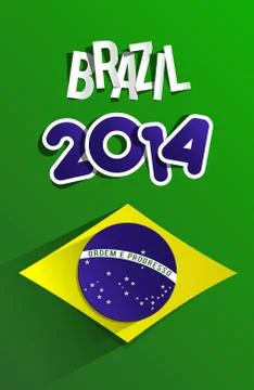 Creative World Cup Brazil 2014 Stock Illustration
