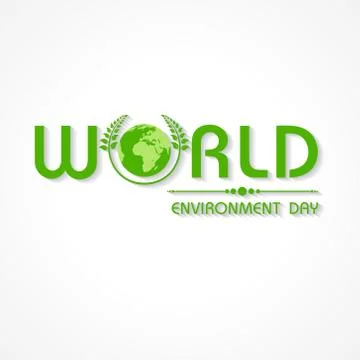 Creative World Environment Day Greeting vector Stock Illustration