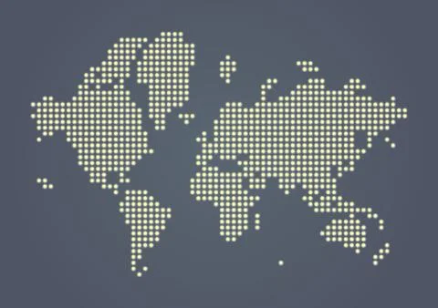 Creative World Map Design Stock-Illustration
