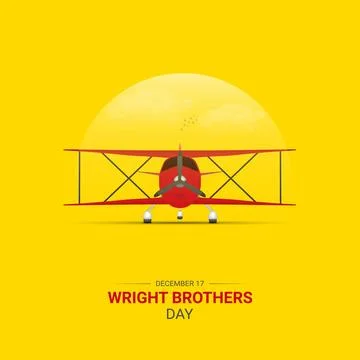 Creative Wright Brothers Day ads design. Wright Brothers Day, Celebrated De.. Stock Illustration