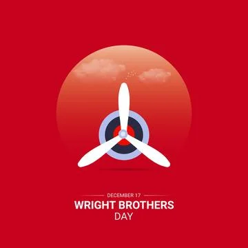 Creative Wright Brothers Day ads design. Wright Brothers Day, Celebrated De.. Stock Illustration
