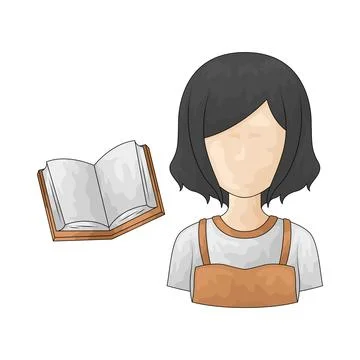 Creative Writer illustration Stock Illustration