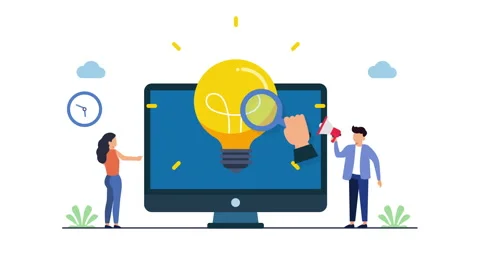 Creative writing idea concept animation. Stock Footage 229426584