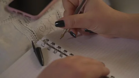 Creative Writing Moment Stock Footage 261151153