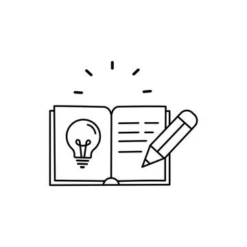 Creative writing or graphic design concept editable stroke outline icon isola Stock Illustration