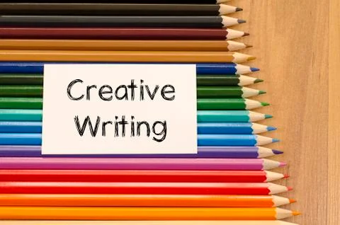 Creative writing text concept Stock Photos
