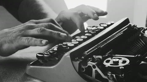 Creative writing typewriter Stock Footage 57227963