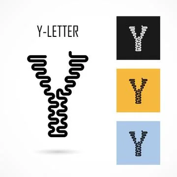 Creative Y- letter icon abstract logo design vector template.Creative Y- alph Stock-Illustration