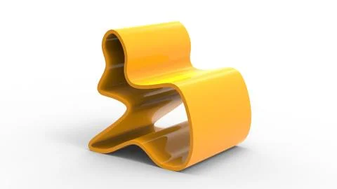 Creative Yellow Chair Stock Illustration