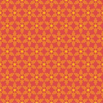Creative yellow star shape leaf with orange background design vector Stockillustratie