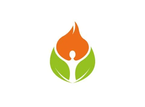 Creative Yoga logo Design Stock Illustration