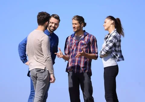 Creative young people,discussing their problems. Foto stock
