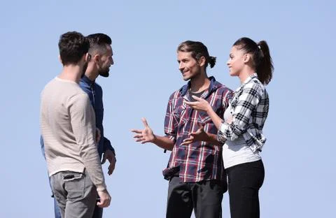 Creative young people,discussing their problems. 스톡 사진