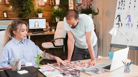 Creative young team making their strategy for their next project Video stock 113865477