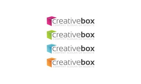 CreativeBox Logo Illustrazione stock